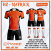 Áo Không Logo HACAZI – MATRICK Màu Cam
