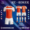 Áo Không Logo HACAZI - ROKER Màu Cam