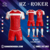 Áo Không Logo HACAZI - ROKER Màu Đỏ