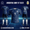 Áo Đội Tuyển Argentina 2022 Sân Khách Màu Tím Than Đẹp