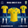 Áo Đội Tuyển Brazil 2022 Sân Nhà Màu Vàng Đẹp