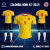 Áo Đội Tuyển Colombia 2022 Sân Nhà Màu Vàng Đẹp