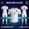 Áo Đội Tuyển Mexico 2022 Sân Khách Màu Trắng Đẹp