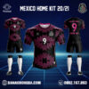 Áo Đội Tuyển Mexico 2022 Sân Nhà Màu Đen Đẹp