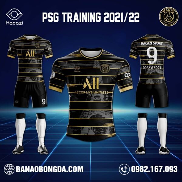 Áo Câu Lạc Bộ Psg Training 2022 Màu Đen