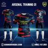 Áo Câu Lạc Bộ Arsenal 22/23 Training 01 Màu Tím Than