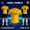 Áo Câu Lạc Bộ Arsenal 22/23 Training 02 Màu Vàng