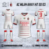 Bộ Trang Phục Áo CLB AC Milan Chính Thức SK 2023 Màu Trắng