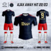 Bộ Siêu Phẩm Áo CLB Ajax Chính Thức SK 2023 Màu Tím Than
