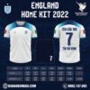 Mẫu áo đội tuyển England sân nhà World Cup 2022