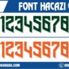 Tại Shop Hacazi Sport đã ra mắt thêm bộ font số áo bóng đá mang số 01. Kèm theo đó là các nét chữ trên số được phối hợp với chiếc áo đấu vô cùng hoàn hảo. Tạo ra một cực phẩm đặc sắc cho các cầu thủ mặc lên sân.