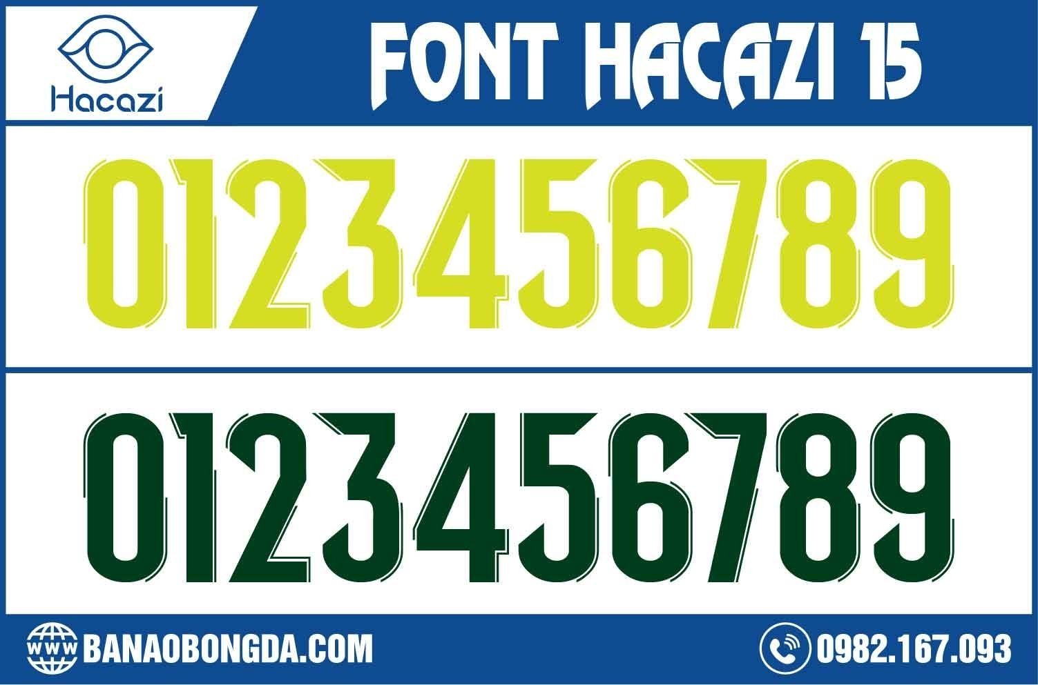 Mẫu font số áo bóng đá độc - lạ