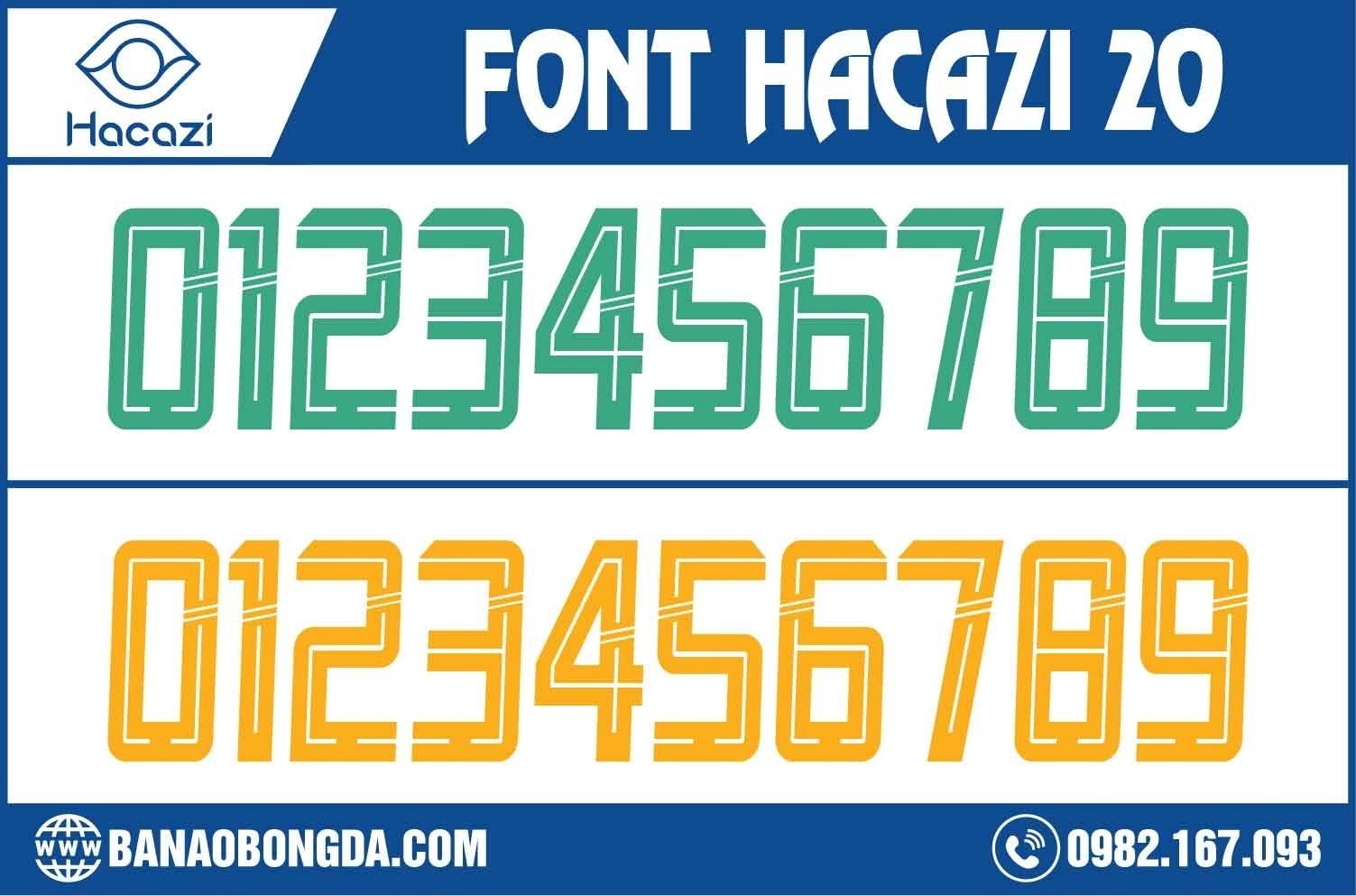 Bạn có ấn tượng gì về cực phẩm bộ font số áo bóng đá 20 được Shop Hacazi ra mắt không? quả nhiên, đây sẽ là một bộ font số thật đặc biệt, và đầy ma mị trong từng con số. 