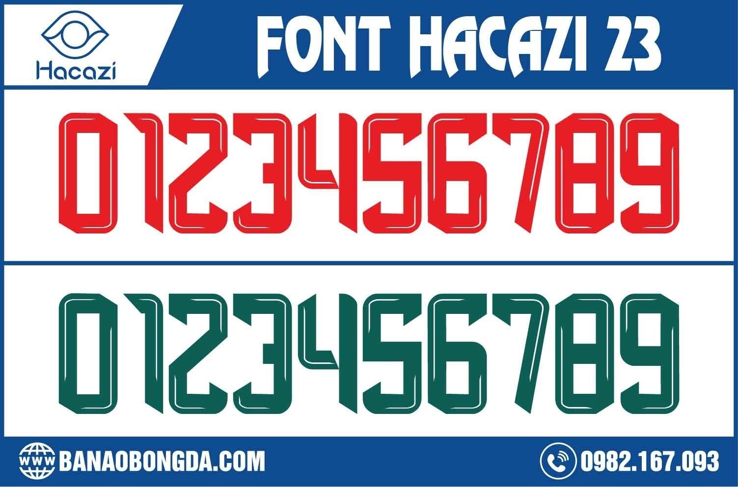  Phiên bản font số áo bóng đá 23 màu xanh và đỏ. Thật khó để có thể lựa chọn một từ ngữ thích hợp miêu tả cho sự nổi bật này. Nhưng đây chắc chắn là bộ font mà bạn không nên bỏ lỡ để đi kèm với mẫu áo bóng đá hoàn hảo trong mùa hè này. 