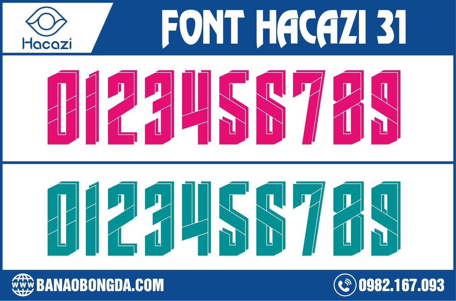 Font áo bóng đá đẹp