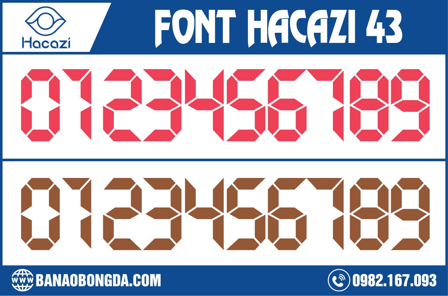 Font số áo bóng đá