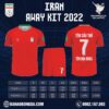 Mẫu áo đội tuyển Iran sân khách World Cup 2022