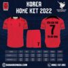Mẫu market áo đội tuyển Hàn Quốc Sân Nhà 2022 World Cup World Cup Màu Đỏ Đậm Ấn Tượng. Với việc sử dụng màu đỏ đậm làm màu chủ đạo cho tổng thể bộ trang phục mang đến sự mới lạ, cuốn hút mọi ánh nhìn. Trên phần thân áo xuất hiện bản họa tiết những đường vệt nhỏ mặt trước cùng dạng mặt lưới phía sau được in chìm ẩn hiện. Nổi bật nhất trên áo đấu chính là họa tiết những loang màu trên vai và ống tay áo. Chưa hết với cổ áo polo mặt trước cắt chữ V hiện đại kết hợp với mảng màu dưới cổ ở mặt sau áo. Shop Hacazi Sport đã tạo ra một sản phẩm thể thao bóng đá mới đầy ấn tượng dành cho mùa giải World Cup 2022 sắp tới.