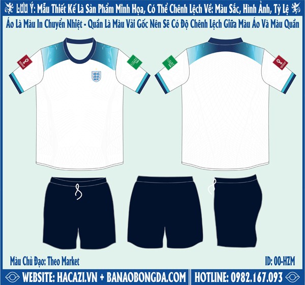 Mẫu market áo đội tuyển Anh sân nhà World Cup 2022 Chính Thức Ra Mắt Người Hâm Mộ