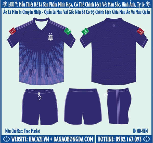 Mẫu market áo Argentina Sân Khách World Cup 2022 là một trong những mẫu áo được yêu thích và chào đón nhiều nhất 2022.