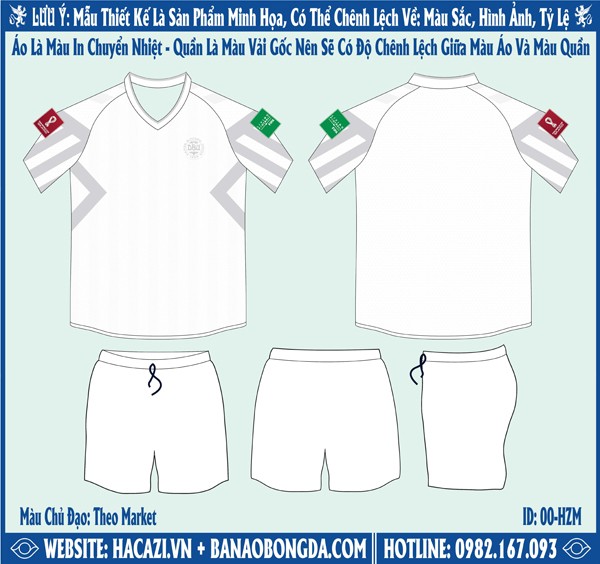 Mẫu ảnh áo đội tuyển Đan Mạch sân khách World Cup 2022 Market - Trở thành mẫu áo được săn tìm nhiều nhất hiện nay trên thị trường. Sự kết hợp hài hòa giữa gam màu trắng và xám