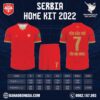 Mẫu áo đội tuyển Serbia sân nhà World Cup 2022 Màu Đỏ Siêu Đẹp Siêu Chất Lượng. Đây là thiết kế nằm trong bộ sưu tập mới nhất được ra mắt trước thềm giải World Cup bởi shop Hacazi Sport. Màu đỏ được sử dụng làm màu chủ đạo cho tổng thể bộ trang phục thi đấu. Một bản họa tiết in chìm hoa văn trừu tượng được phân bố đều trên toàn bộ bề mặt áo đấu. Những điểm nhấn đáng chú ý khác bằng màu vàng đồng trên cổ áo và đường bo ống tay. Nếu yêu thích mẫu áo này thì nhanh tay liên hệ với chúng tôi để sở hữu ngay thôi nào!
