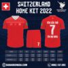 Mẫu Áo Đội Tuyển Thụy Sĩ Sân Nhà World Cup 2022 Mới Nhất