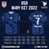 Áo đội tuyển USA World Cup sân khách 2022