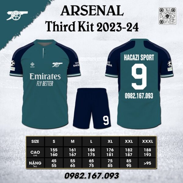 Mẫu áo clb Arsenal mới
