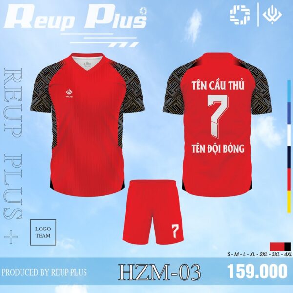 Tham Khảo Mẫu Áo Reup Plus HZM 03 Màu Đỏ Nổi Bật