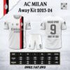 Áo Clb Ac Milan Sân Khách 23-24 Màu Trắng