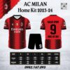 Áo Clb Ac Milan Sân Nhà 23-24 Màu Đỏ
