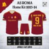 Áo Clb As Roma Sân Nhà 23-24 Màu Đỏ Đô