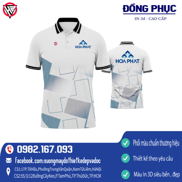 Áo đồng phục Công Ty Hòa Phát thiết kế độc đáo tại HacaziSport