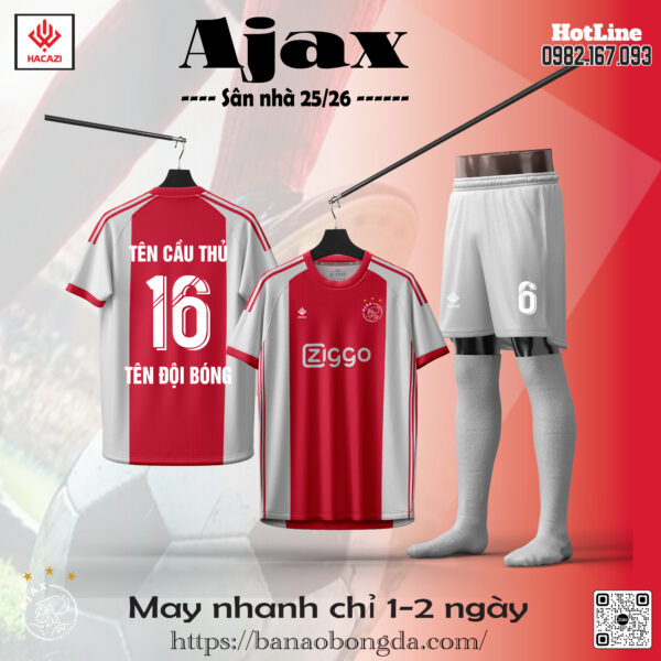 Áo Bóng Đá CLB Ajax Đang Được Yêu Thích Nhất Hiện Nay