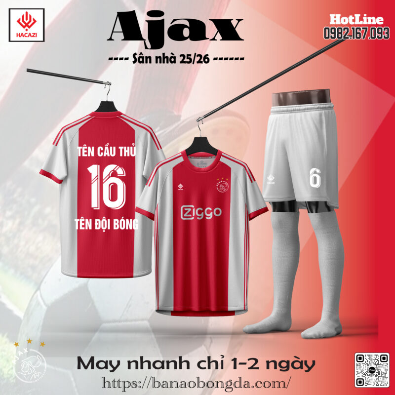 Áo Bóng Đá CLB Ajax Đang Được Yêu Thích Nhất Hiện Nay