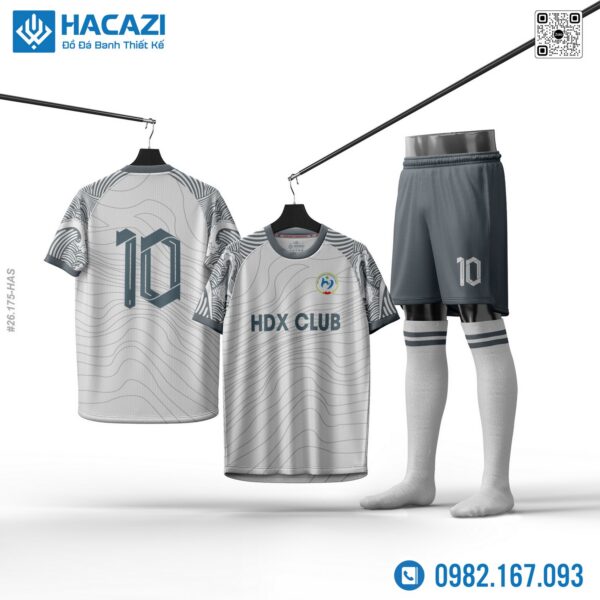 Demo mẫu áo HDX Club màu trắng tại Hacazi độc đáo