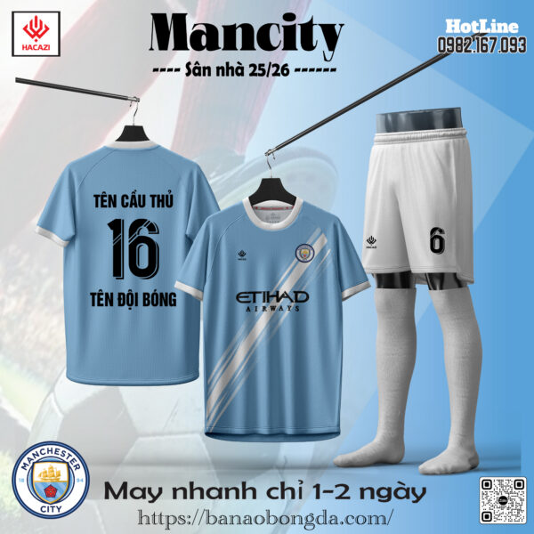 Áo Bóng Đá CLB Mancity 2026 Đang Được Yêu Thích Nhất Hiện Nay