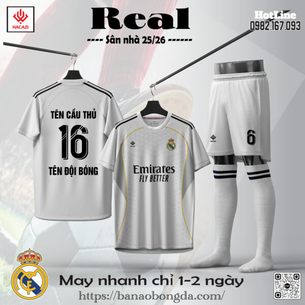 Áo Bóng Đá CLB Real Đang Được Yêu Thích Nhất Hiện Nay