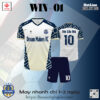 Áo Bóng Đá Win - 01 - Màu tím than + kem thiết kế độc đáo