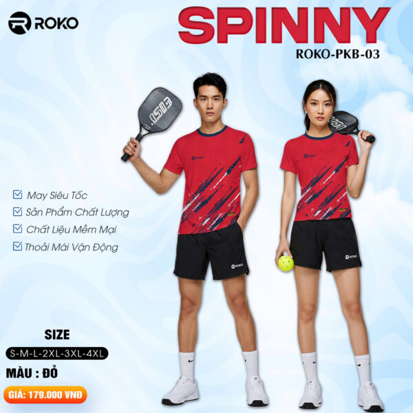 Áo Pickleball ROKO-PKL-03 (Gồm 5 màu săc trẻ trung cho cả nam và nữ)